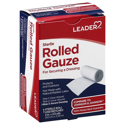 Image for Leader Rolled Gauze, Sterile, Unstretched,1ea from Alpha Drugs
