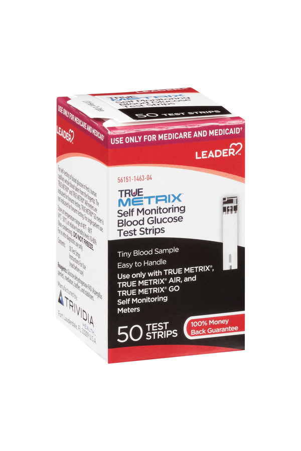 Image for Leader Blood Glucose Test Strips, Self Monitoring,50ea from Alpha Drugs
