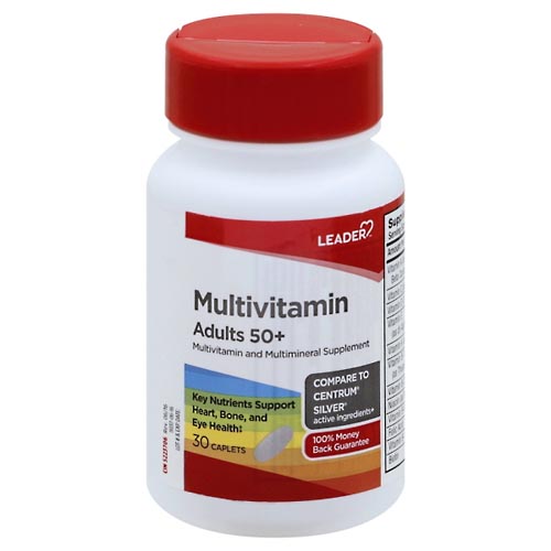 Image for Leader Multivitamin, Adults 50+, Caplets,30ea from Alpha Drugs