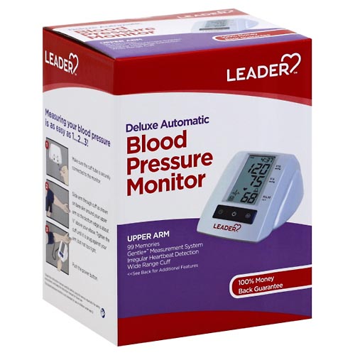 Image for Leader Blood Pressure Monitor, Deluxe Automatic,1ea from Alpha Drugs