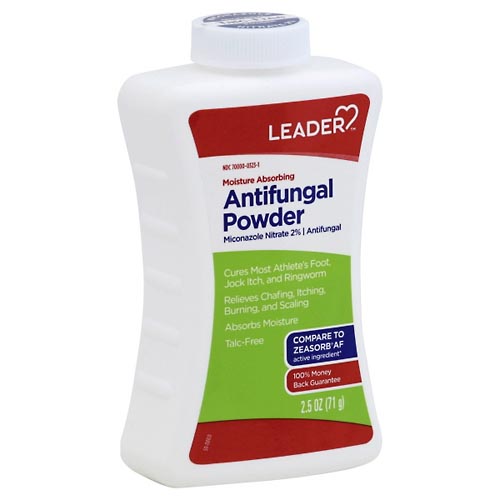 Image for Leader Antifungal Powder, Moisture Absorbing,2.5oz from Alpha Drugs