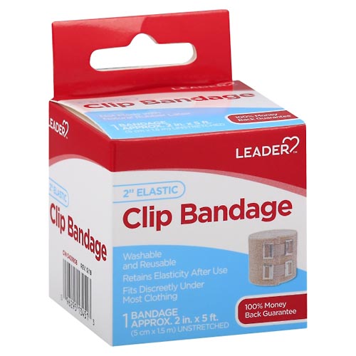 Image for Leader Clip Bandage, Elastic, 2 Inch,1ea from Alpha Drugs