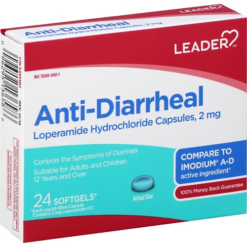 Image for Leader Anti-Diarrheal, Softgels,24ea from Alpha Drugs