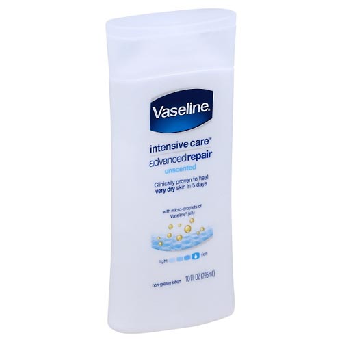 Image for Vaseline Lotion, Non-Greasy, Advanced Repair, Fragrance Free,10oz from Alpha Drugs