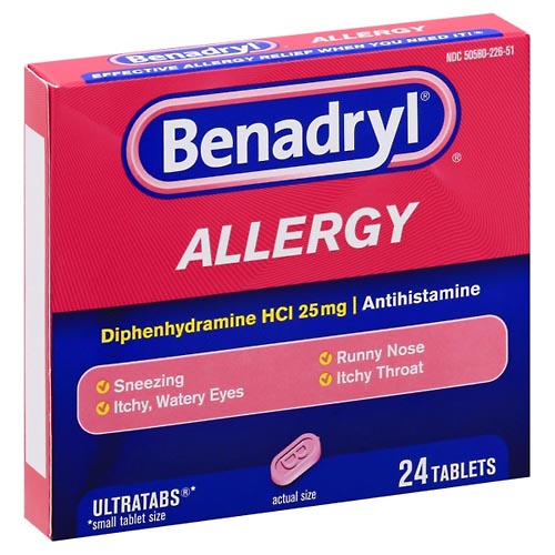 Image for Benadryl Allergy Relief, Tablets,24ea from Alpha Drugs